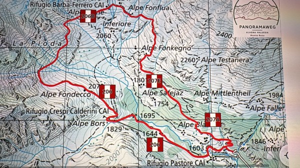 mappa cartinaPANORAMAWEG